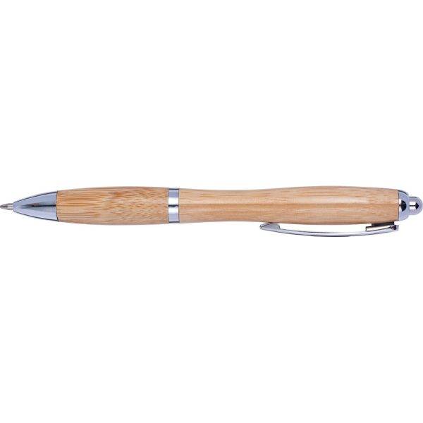 Stylo bille en bambou bois personnalisable avec logo