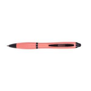 Stylo bille en bambou rose personnalisable avec logo