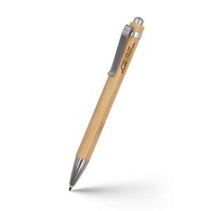 Stylo bille en bambou Vihaan bois personnalisable avec logo