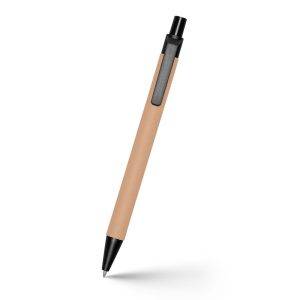 Stylo bille en carton recyclé | Nicholas noir personnalisable