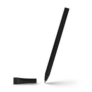 Stylo bille en papier avec capuchon | Brittany noir personnalisable