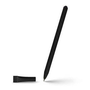 Stylo bille en papier avec capuchon | Debra noir personnalisable