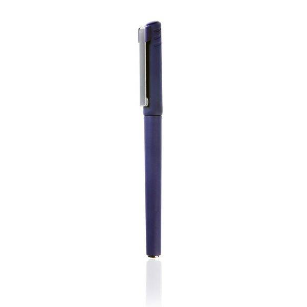 Stylo bille gel avec capuchon | Diana bleu marine personnalisable