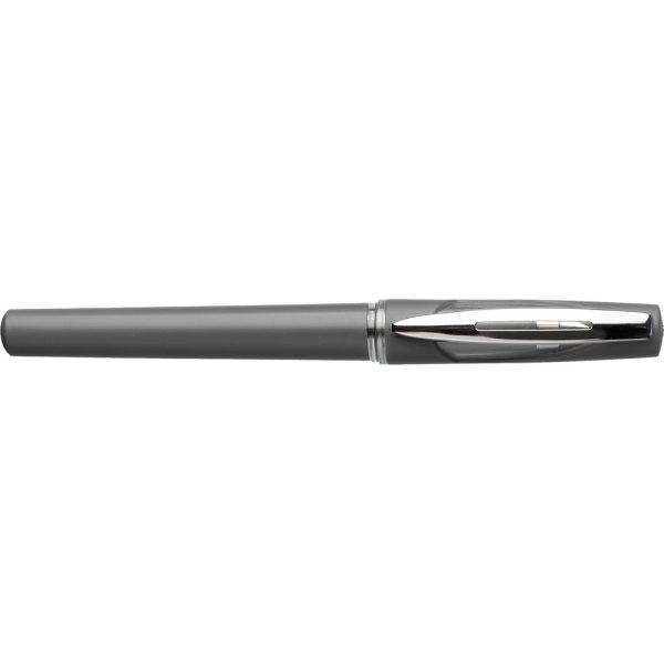 Stylo bille gel gris personnalisable avec logo