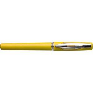 Stylo bille gel jaune personnalisable avec logo