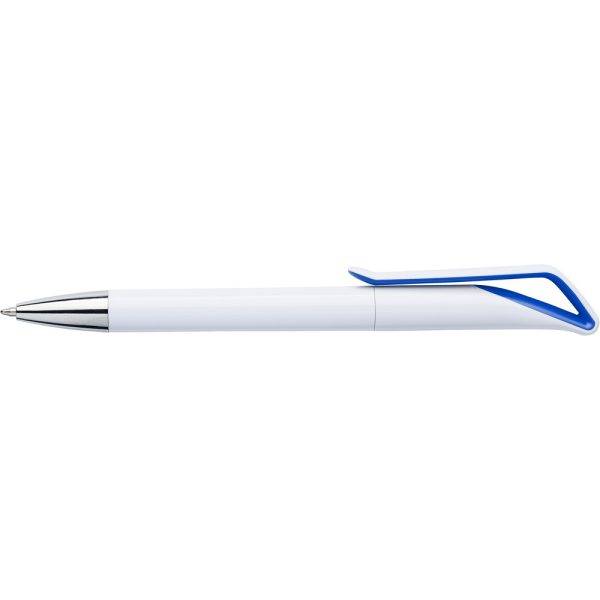 Stylo bille géométrique bleu marine personnalisable avec logo