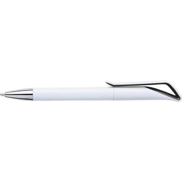Stylo bille géométrique noir personnalisable avec logo