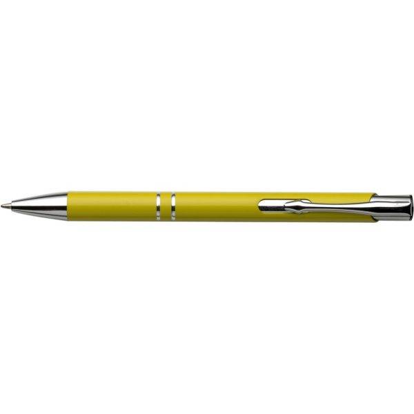 Stylo bille jaune personnalisable avec logo – réf. V1217-08
