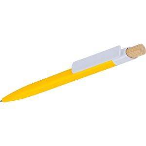 Stylo bille jaune personnalisable avec logo – réf. VB134-08