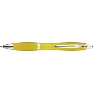 Stylo bille jaune personnalisable avec logo