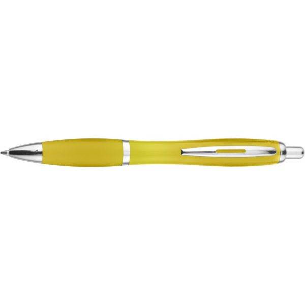 Stylo bille jaune personnalisable avec logo