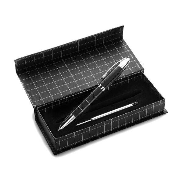 Stylo bille noir personnalisable avec logo – réf. V1419-03