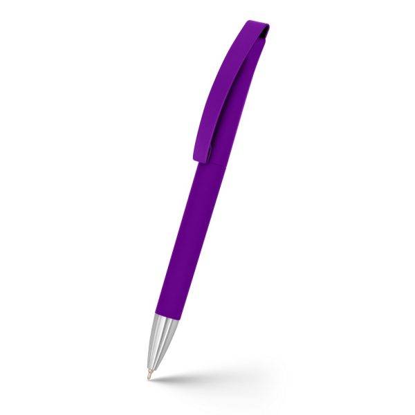 Stylo-bille Noxaro violet personnalisable avec logo