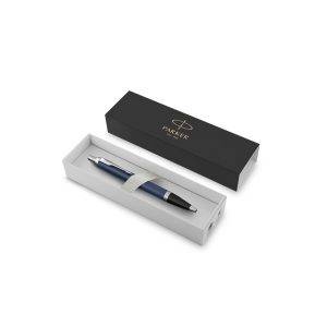 Stylo bille Parker IM bleu personnalisable avec logo