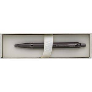 Stylo bille Parker IM Monochrome graphite personnalisable avec logo
