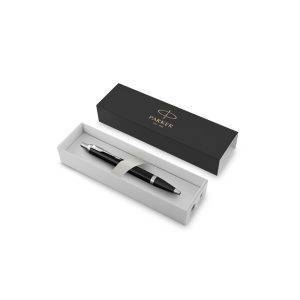 Stylo bille Parker IM noir personnalisable avec logo