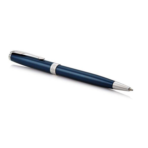 Stylo bille Parker Sonnet bleu personnalisable avec logo