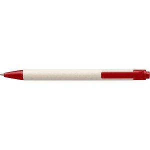 Stylo bille provenant d'un carton de lait rouge personnalisable