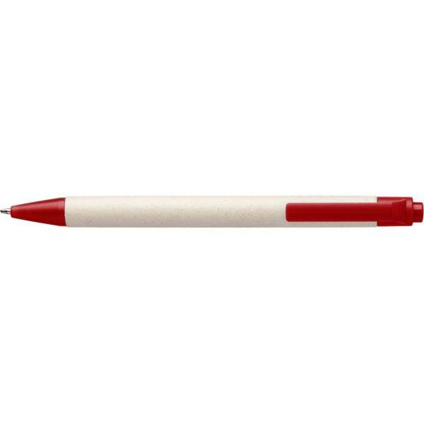 Stylo bille provenant d'un carton de lait rouge personnalisable