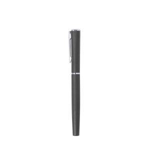 Stylo bille roullante avec capuchon gris personnalisable avec logo
