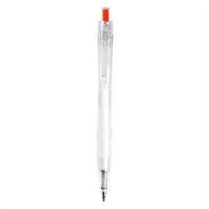 Stylo bille RPET | Natalie orange personnalisable avec logo