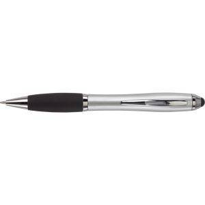 Stylo bille, stylet tactile argent personnalisable avec logo – réf. V1315-32