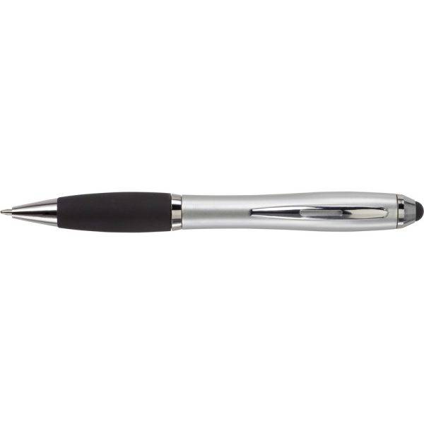 Stylo bille, stylet tactile argent personnalisable avec logo – réf. V1315-32