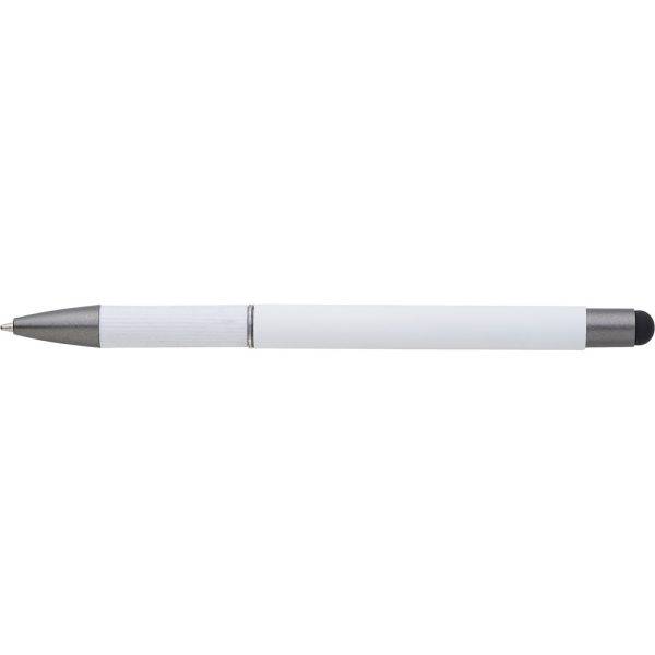 Stylo bille, stylet tactile blanc personnalisable avec logo – réf. V1568-02
