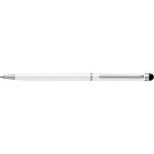Stylo bille, stylet tactile blanc personnalisable avec logo – réf. V3183-02