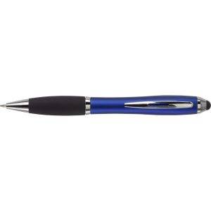 Stylo bille, stylet tactile bleu marine personnalisable avec logo – réf. V1315-04