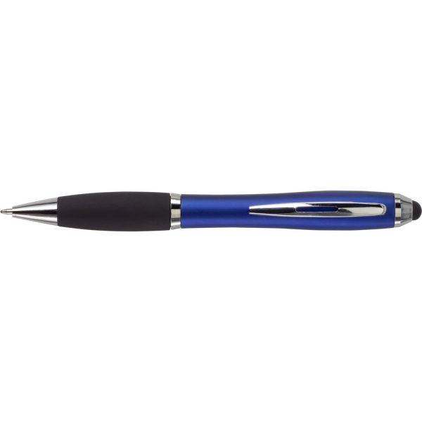 Stylo bille, stylet tactile bleu marine personnalisable avec logo – réf. V1315-04