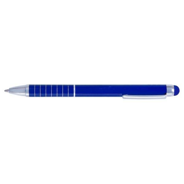 Stylo bille, stylet tactile bleu personnalisable avec logo – réf. V1657-11
