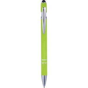 Stylo bille, stylet tactile citron vert personnalisable avec logo