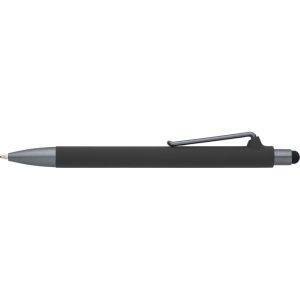 Stylo bille, stylet tactile gris personnalisable avec logo – réf. V1566-19