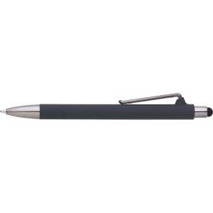 Stylo bille, stylet tactile gris personnalisable avec logo