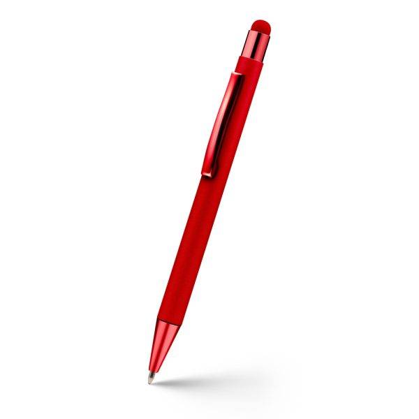 Stylo bille, stylet tactile | Ida rouge personnalisable avec logo