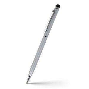 Stylo bille, stylet tactile | Irin argent personnalisable avec logo