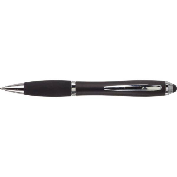 Stylo bille, stylet tactile noir personnalisable avec logo – réf. V1315-03