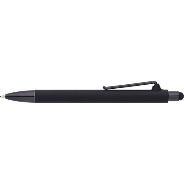 Stylo bille, stylet tactile noir personnalisable avec logo – réf. V1565-03