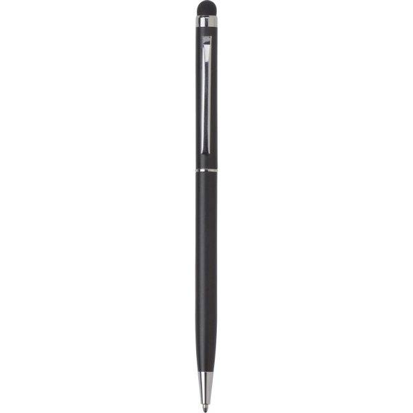Stylo bille, stylet tactile noir personnalisable avec logo – réf. V3183-03