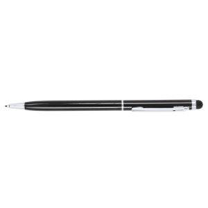 Stylo bille, stylet tactile noir personnalisable avec logo