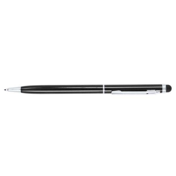 Stylo bille, stylet tactile noir personnalisable avec logo