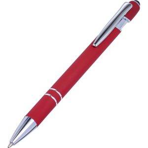 Stylo bille, stylet tactile rouge personnalisable avec logo – réf. V1917-05