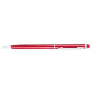 Stylo bille, stylet tactile rouge personnalisable avec logo