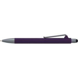 Stylo bille, stylet tactile violet personnalisable avec logo – réf. V1566-13