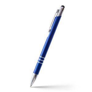 Stylo bille, stylet tactile Zachary bleu marine personnalisable