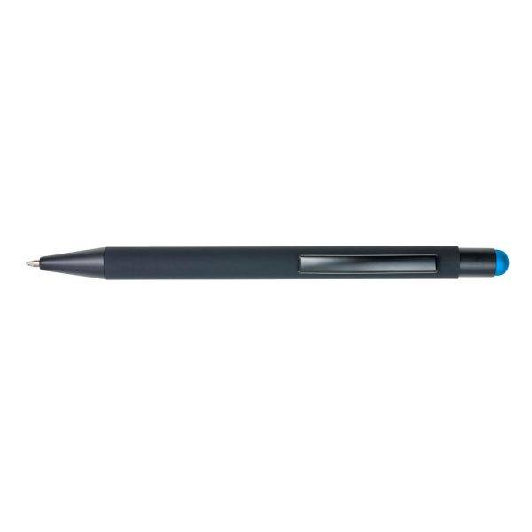 Stylo bille, stylo tactile bleu clair personnalisable avec logo