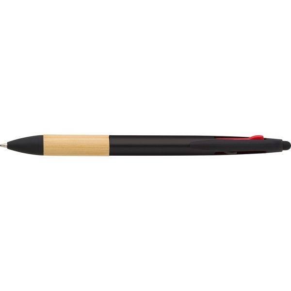 Stylo bille, stylo tactile noir personnalisable avec logo