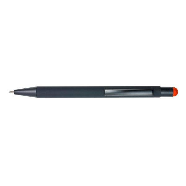 Stylo bille, stylo tactile orange personnalisable avec logo