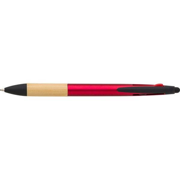Stylo bille, stylo tactile rouge personnalisable avec logo – réf. V1189-05